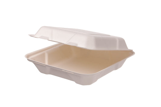 Menübox Holzfaser ungeteilt 205x205x65 mm - 250 Stück