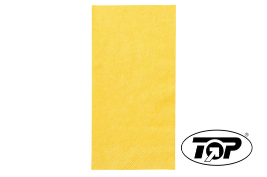 Serviette 33x33cm 3-lagig 1/8 Falz Gelb - 1600 Stück