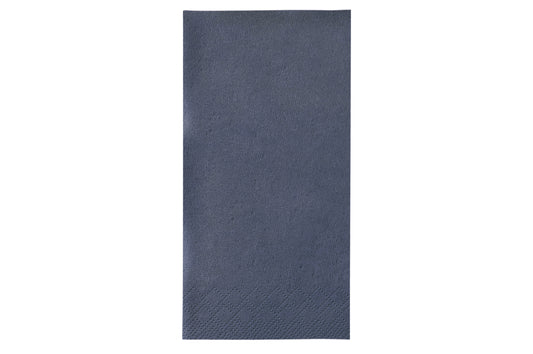 Serviette 33x33cm 3-lagig 1/8 Falz Blau - 1600 Stück