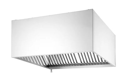 Wandmontierte Dunstabzugshaube - verschraubt, HENDI, ohne Beleuchtung, 1205x1000x(H)450mm