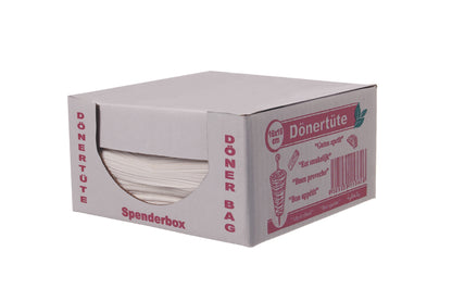 Döner Kebap Beutel 16x16cm Spenderkarton - 4x1kg