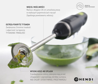 Stabmixer HENDI BLEND, HENDI, designed by Robert Bronwasser, 220-240V/250W, ⌀71x(H)450mm