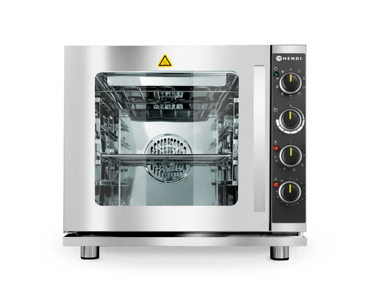 Umluft-Dampfgarer mit Grill 4x GN 2/3, HENDI, Hellgrau, 230V/3000W, 625x585x(H)590mm