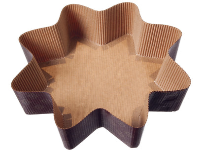 Backform Weihnachten Papier 23,5cm Stern Höhe 6cm - 810 Stück