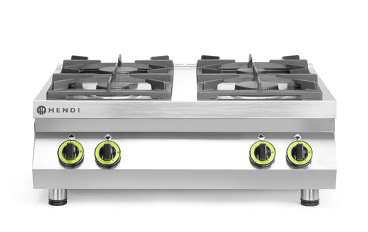 Gasherd Kitchen Line - 4 Kochfelder, Table-Top, HENDI, Kitchen Line, 19kW, 800x700x(H)310mm