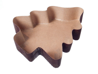 Backform Weihnachten Papier 160x140x35mm Tannenbaum - 200 Stück