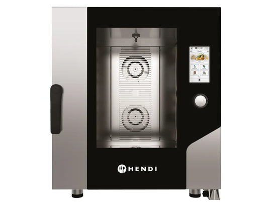 Konvektionsdampfgarer – Touch 7 x GN 1/1, elektrisch, mit direktem Dampf und Touchscreen-Steuerung, HENDI, 730x784x(H)850mm