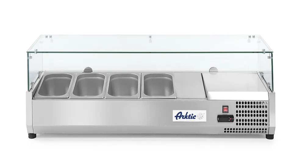Aufsatz-Kühlvitrine Gastronorm 1/3, Arktic, 9x GN 1/3, 230V/180W, 2005x420x(H)456mm