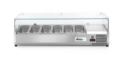 Aufsatz-Kühlvitrine Gastronorm 1/3, Arktic, 9x GN 1/3, 230V/180W, 2005x420x(H)456mm