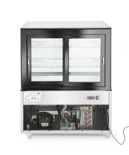 Kühlvitrine mit 2 Regalen, Arktic, 300L, 230V/480W, 994x677x(H)1230mm
