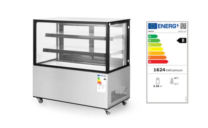 Kühlvitrine mit 2 Regalen, Arktic, 510L, 230V/490W, 1524x677x(H)1230mm