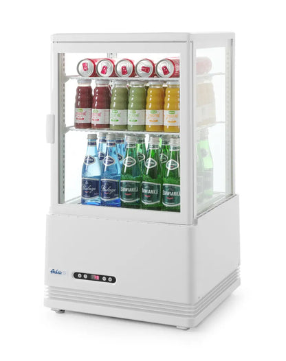 Aufsatz-Kühlvitrine 58 Liter, Arktic, schwarz, 230V/170W, 452x406x(H)830mm