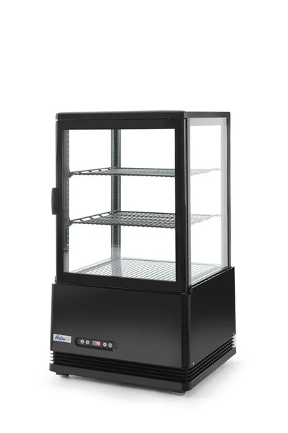 Aufsatz-Kühlvitrine 58 Liter, Arktic, schwarz, 230V/170W, 452x406x(H)830mm