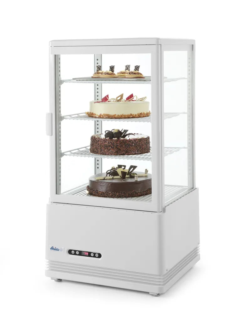Aufsatz-Kühlvitrine 68 Liter, Arktic, Schwarz, 230V/170W, 444x397x(H)875mm
