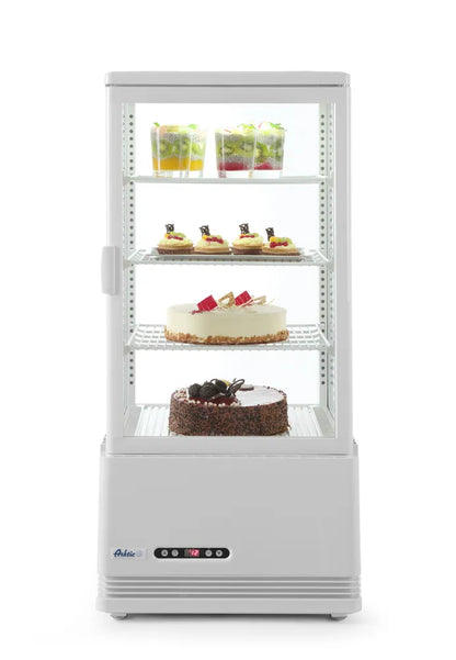 Aufsatz-Kühlvitrine 78 Liter, Arktic, schwarz, 230V/170W, 444x397x(H)940mm