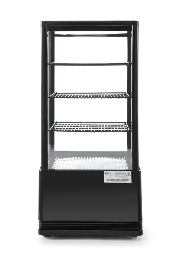 Aufsatz-Kühlvitrine 78 Liter, Arktic, schwarz, 230V/170W, 444x397x(H)940mm