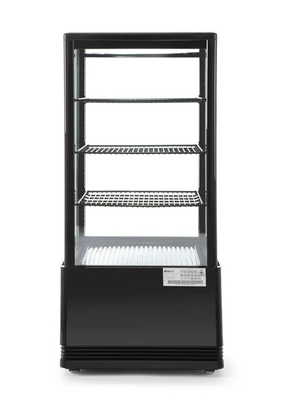 Aufsatz-Kühlvitrine 78 Liter, Arktic, schwarz, 230V/170W, 444x397x(H)940mm