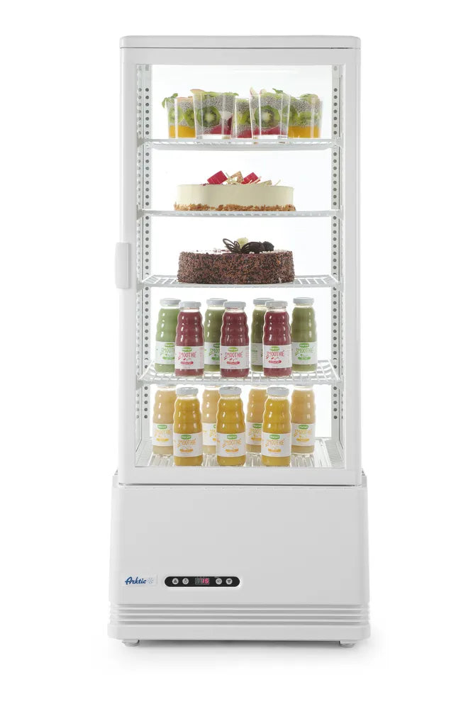 Aufsatz-Kühlvitrine 98 Liter, Arktic, weiß, 230V/210W, 444x397x(H)1100mm