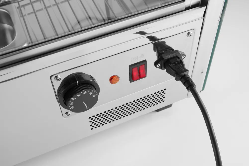 Beheiztes Thekendisplay, HENDI, 120 Liter, 230V/1100W, 685x575x(H)680mm