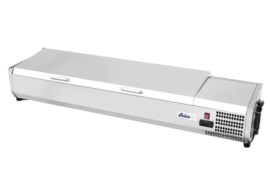 Aufsatz-Kühlvitrine Gastronorm 1/3, Arktic, 6x GN 1/3, 230V/180W, 1405x420x(H)630mm