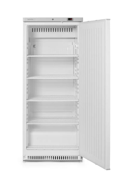 Kühlschrank in weiß lackiertem Stahlgehäuse, Arktic, Budget Line, 769x775x(H)1900mm