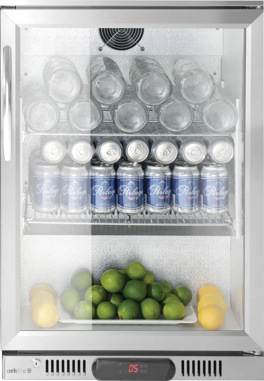 Bar-Kühlschrank mit 1 Tür, Arktic, 75L, Silber, 220-240V/120W, 530x500x(H)840mm