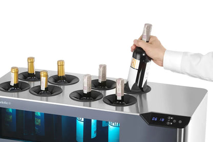 Theken-Weinkühler Cellar, 2 Zonen, Arktic, Schwarz, 220-240V/60W, 800x350x(H)293mm