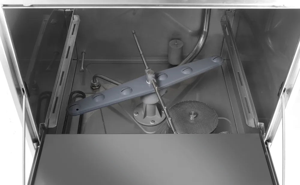 Geschirrspüler 50x50 - elektronische Steuerung, HENDI, 230V/3600W, 570x600x(H)830mm