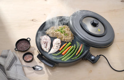 Partypfanne, HENDI, Innentopf 550x60 mm, 230V/1600W, ⌀620x(H)170mm