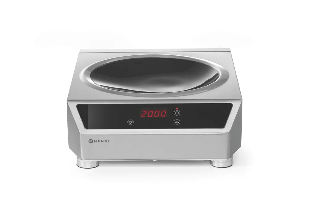 Induktionswok Modell 3500, HENDI, Profi Line, Induktionskocher, 230V/3500W, 340x450x(H)130mm
