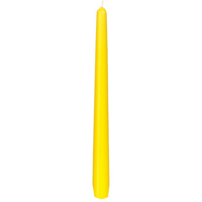 Leuchterkerze Spitzkerze gelb 25cm - 100 Stück