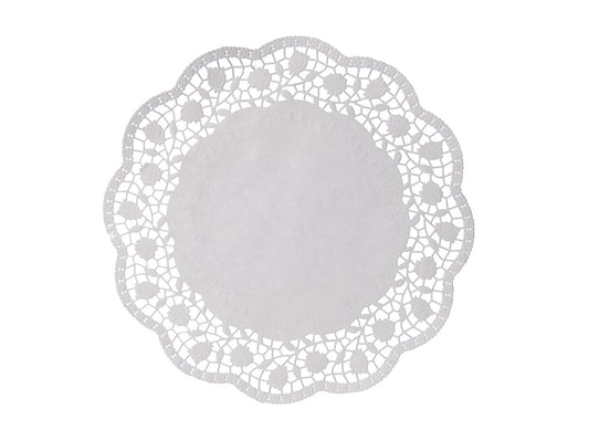 Tortenspitzen rund Ø 22 cm weiss - 2000 Stück