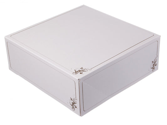 Tortenkarton 1-teilig 320x320x115mm weiß - 60 Stück