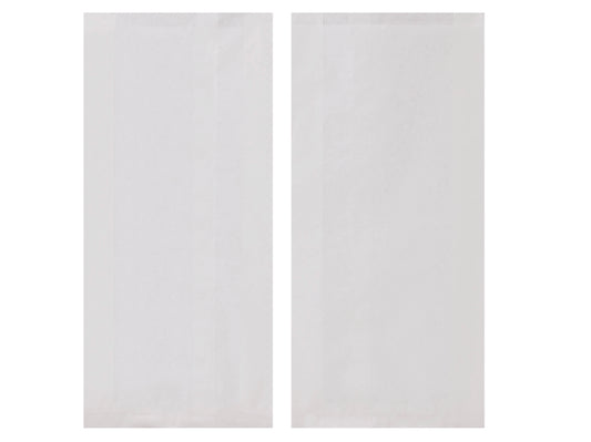 Bäckerbeutel Faltenbeutel weiß 12+5x21cm - 1000 Stück