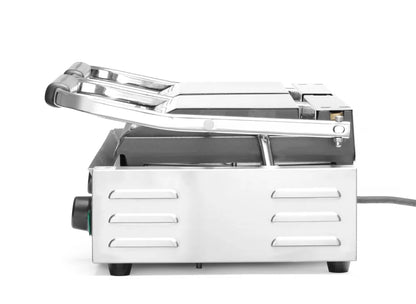 Kontaktgrill - Doppelversion, gerillte Ausführung, HENDI, oben und unten gerillt, 230V/3600W, 570x375x(H)216mm