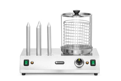 Würstchen- und Hotdog-Brötchenwärmer, HENDI, 220-240V/550W, 500x310x(H)395mm