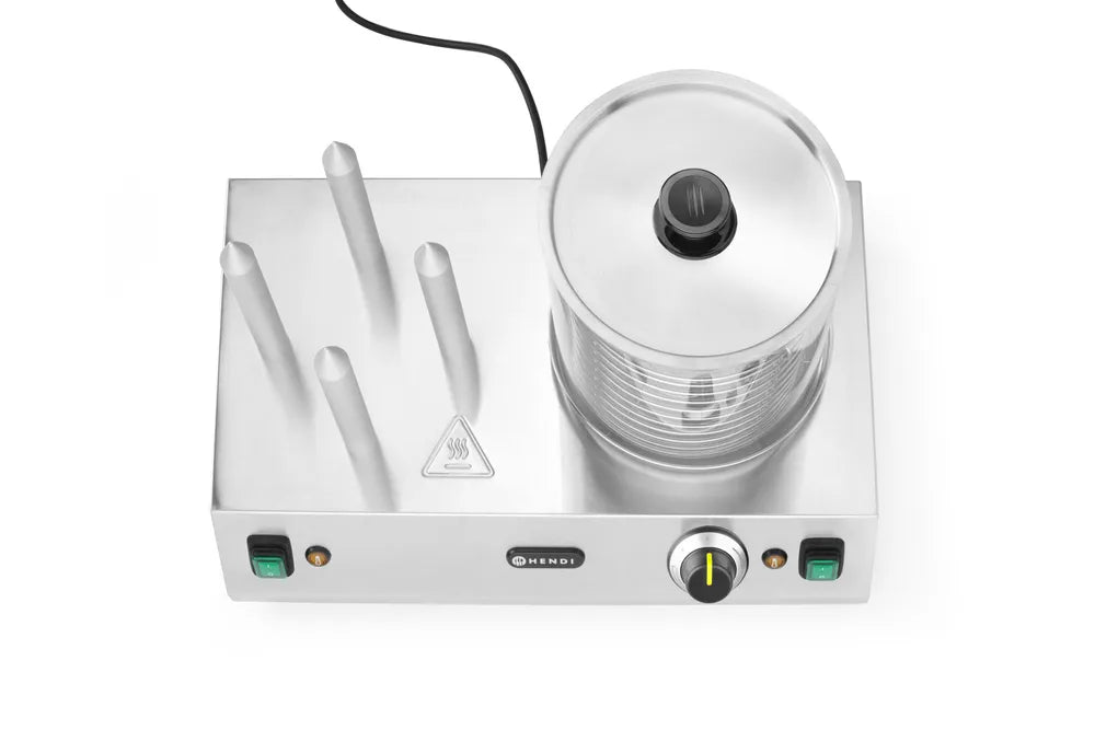 Würstchen- und Hotdog-Brötchenwärmer, HENDI, 220-240V/550W, 500x310x(H)395mm
