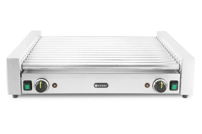 Rollengrill XL - 2 Zonen, HENDI, 14 Rollen, Silber, 220-240V/2000W, 732x590x(H)168mm