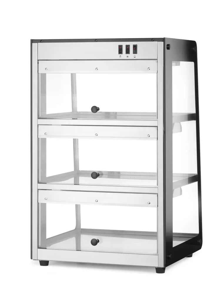 Beheiztes Thekendisplay, HENDI, Schwarz, 220-240V/500W, 472x447x(H)775mm