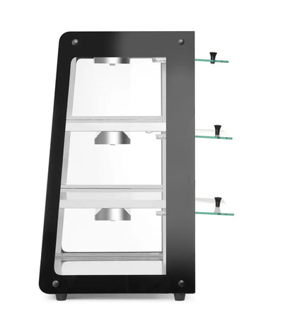 Beheiztes Thekendisplay, HENDI, Schwarz, 220-240V/500W, 472x447x(H)775mm