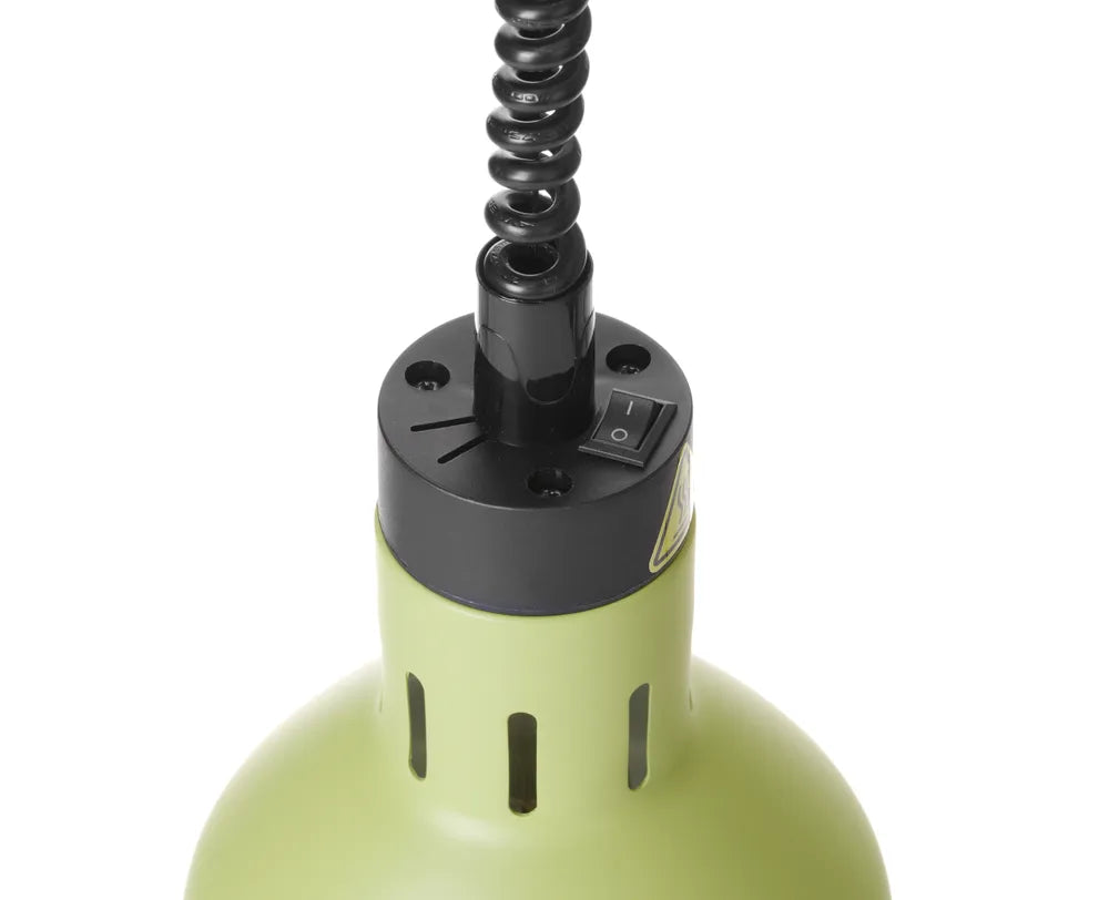 Höhenverstellbare Wärmelampe, zylinderförmig, HENDI, Grün, 230V/250W, ⌀175x(H)250mm