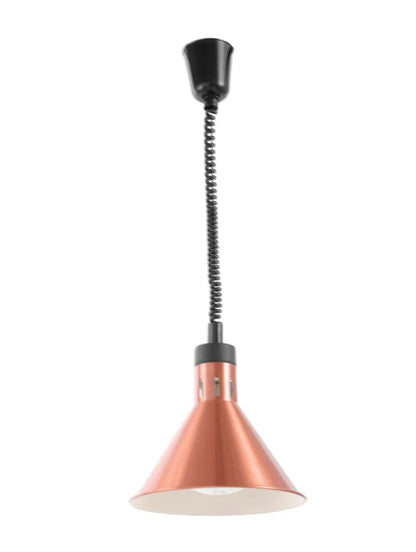 Höhenverstellbare Wärmelampe, konisch, HENDI, Kupfer, 230V/250W, ⌀275x(H)250mm