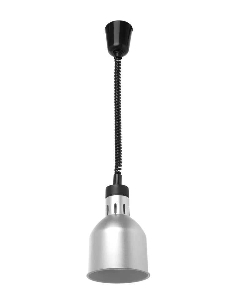 Höhenverstellbare Wärmelampe, zylinderförmig, HENDI, Silber, 230V/250W, ⌀175x(H)250mm