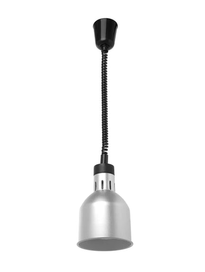 Höhenverstellbare Wärmelampe, zylinderförmig, HENDI, Silber, 230V/250W, ⌀175x(H)250mm