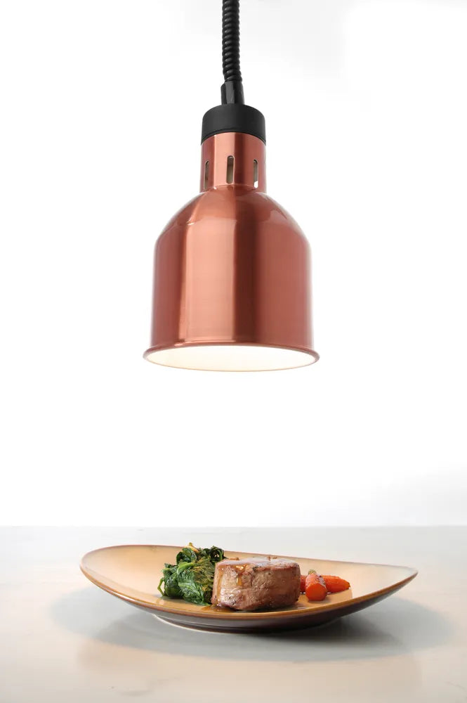 Höhenverstellbare Wärmelampe, zylinderförmig, HENDI, Kupfer, 230V/250W, ⌀175x(H)250mm