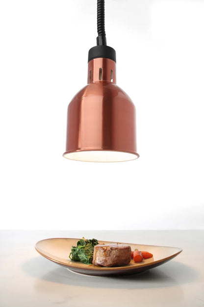 Höhenverstellbare Wärmelampe, zylinderförmig, HENDI, Kupfer, 230V/250W, ⌀175x(H)250mm