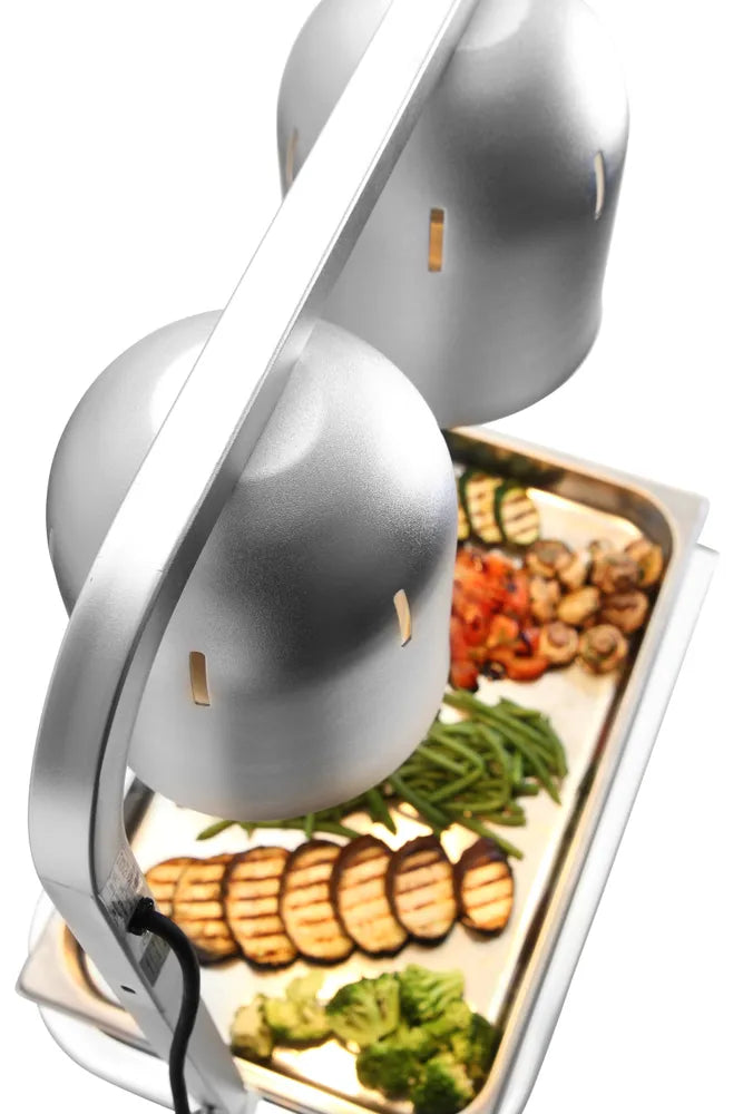 Wärmebrücke mit 2 Infrarotlampen, HENDI, Schwarz, 230V/250W, 453x360x(H)790mm