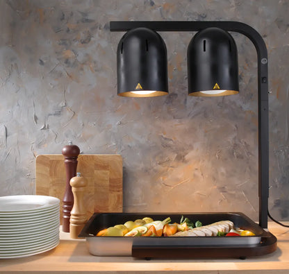 Wärmebrücke mit 2 Infrarotlampen, HENDI, Schwarz, 230V/250W, 453x360x(H)790mm