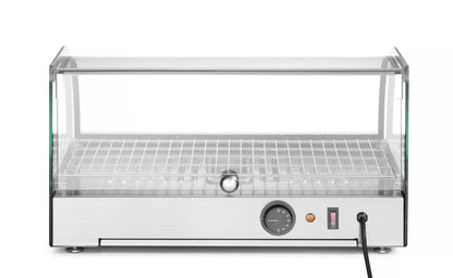 Beheiztes Thekendisplay, HENDI, einzeln, Schwarz, 220-240V/800W, 554x376x(H)311mm