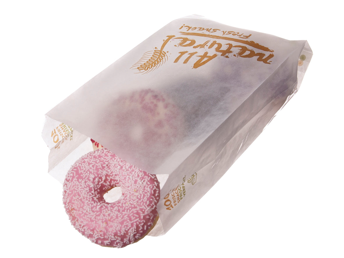 Pergaline Faltenbeutel weiß 14+6x28cm - 1000 Stück